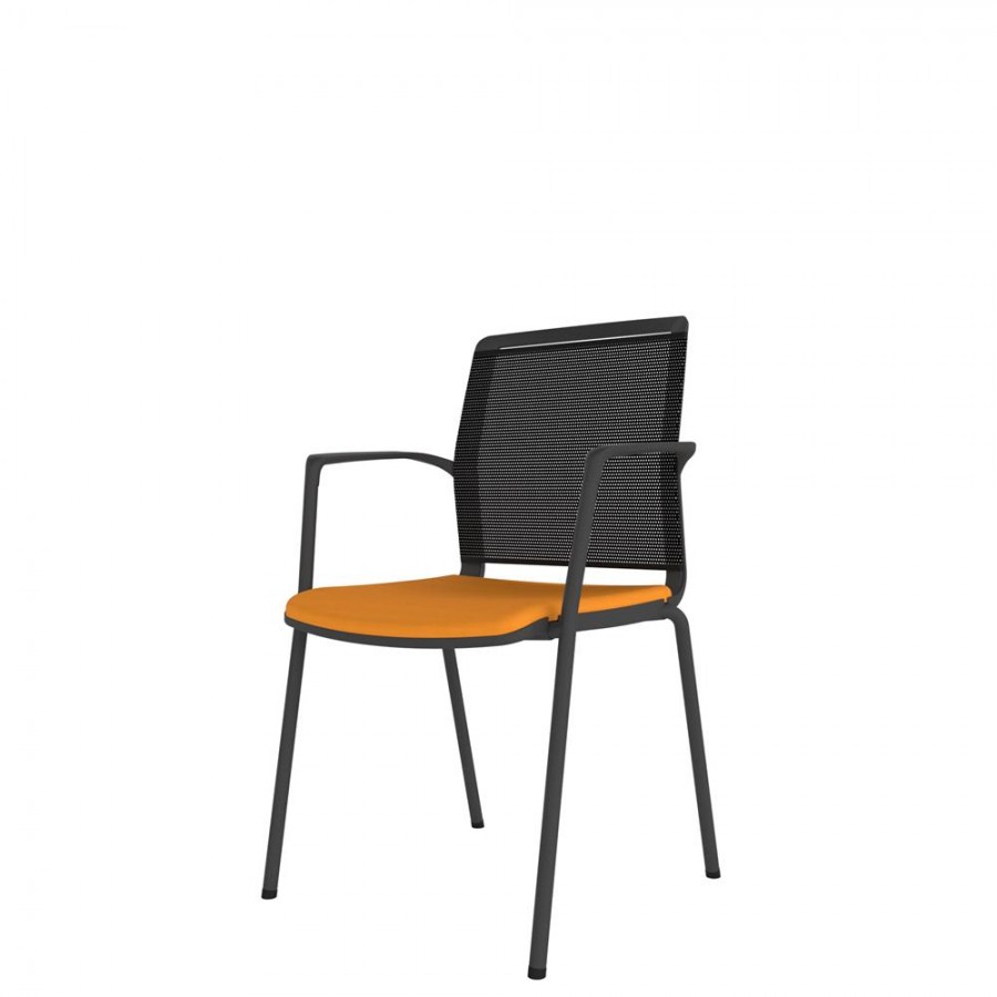 Mesh Back Chair With 4-Leg Frame